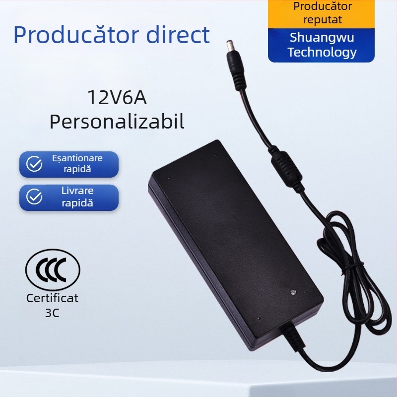 Adaptor de alimentare universal 12V 2A, montat pe perete, pentru benzi LED și echipamente de monitorizare (3C certificat)