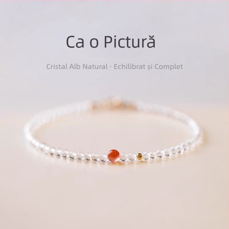 Brățară naturală cu turmalin și cristale: ametist, cuarț roz, agat și jad – șnur cu mărgele extrem de fine
