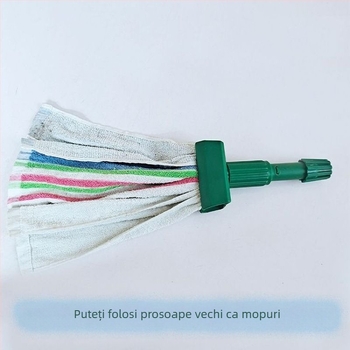 Cap de mop cu clemă tigru, cap de mop din fibre absorbante, cod de culoare