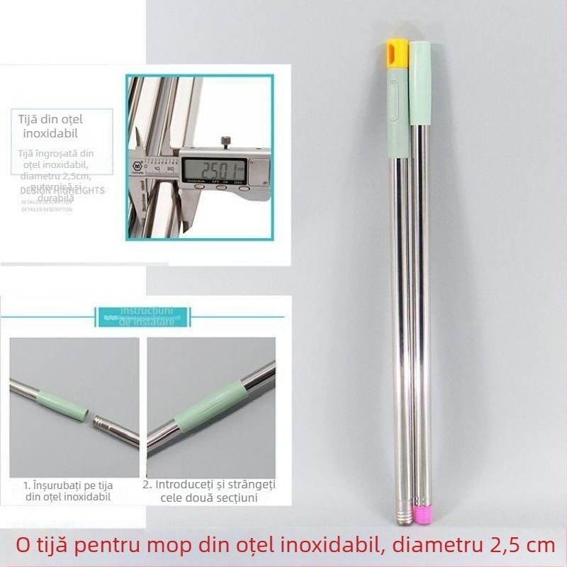 Cap de mop cu clemă tigru, cap de mop din fibre absorbante, cod de culoare
