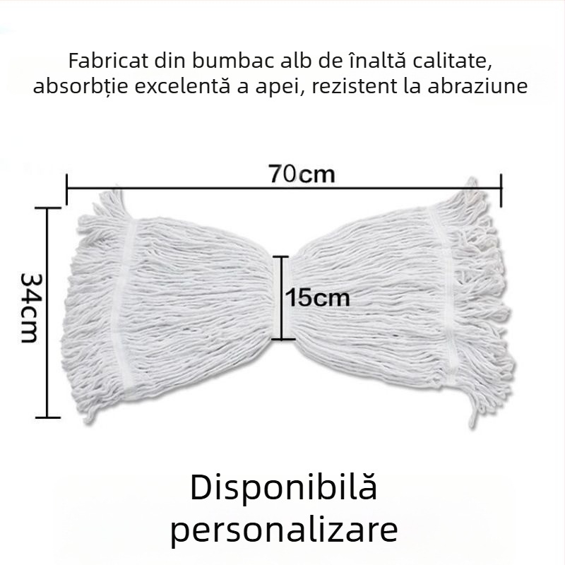 Cap de mop cu clemă tigru, cap de mop din fibre absorbante, cod de culoare