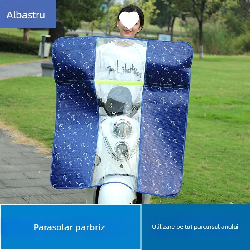 HD paravan frontal de ploaie pentru scutere și biciclete electrice, gros și înălțat, universal