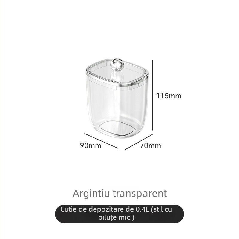 Recipient din plastic transparent pentru depozitarea jucăriilor și a blocurilor de construcție, cu capac etanș
