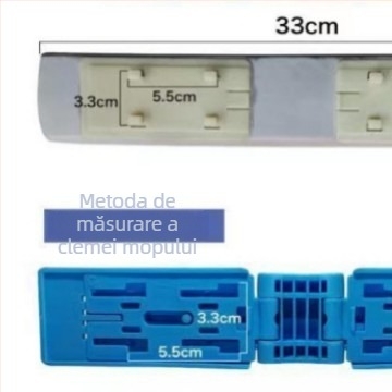 Capă de mop din burete, înlocuibilă, pentru curățarea podelei, pliabilă, cap absorbant, 28 cm și 33 cm