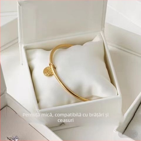 Cutie cadou cu capac magnetat – ambalaj premium pentru bijuterii, cutie goală, albă sau neagră