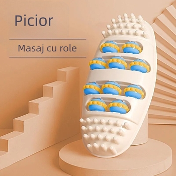 Covoraș de masaj pentru talpă cu role