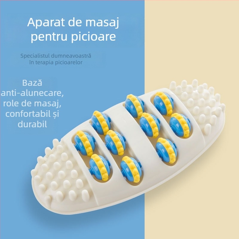 Covoraș de masaj pentru talpă cu role