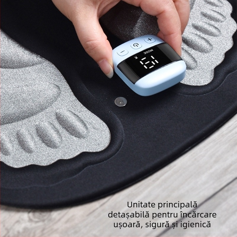 Masaj EMS pentru talpă – pernă de masaj cu microcurent pentru puncte de acupuncție, fizioterapie la domiciliu, telecomandă wireless