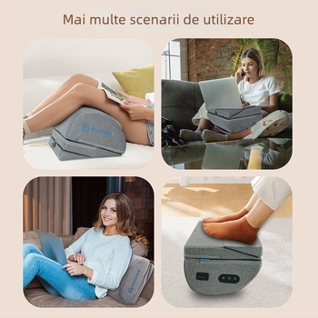 Pad de masaj pentru picioare personalizat cu încălzire, vibrații și masaj terapeutic, sub birou