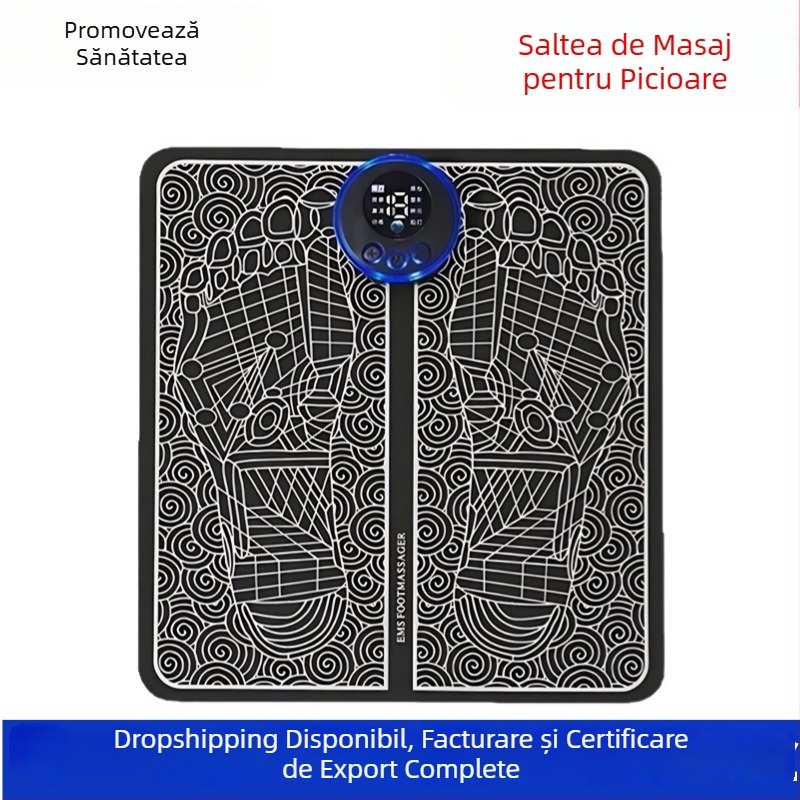 Masajer EMS inteligent pentru talpă, cu microcurent, portabil și reîncărcabil