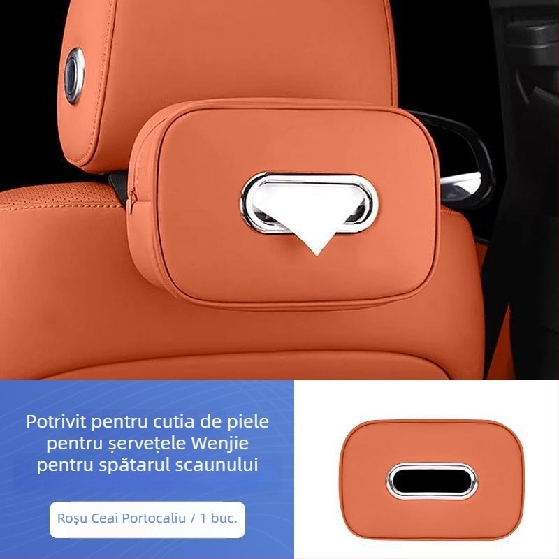Suport pentru șervețele auto, pentru agățat de parasolar, cutie de hârtie, compatibil cu 26 modele M7 Wenjie M9/M8