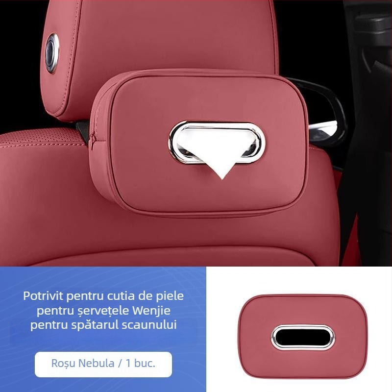 Suport pentru șervețele auto, pentru agățat de parasolar, cutie de hârtie, compatibil cu 26 modele M7 Wenjie M9/M8