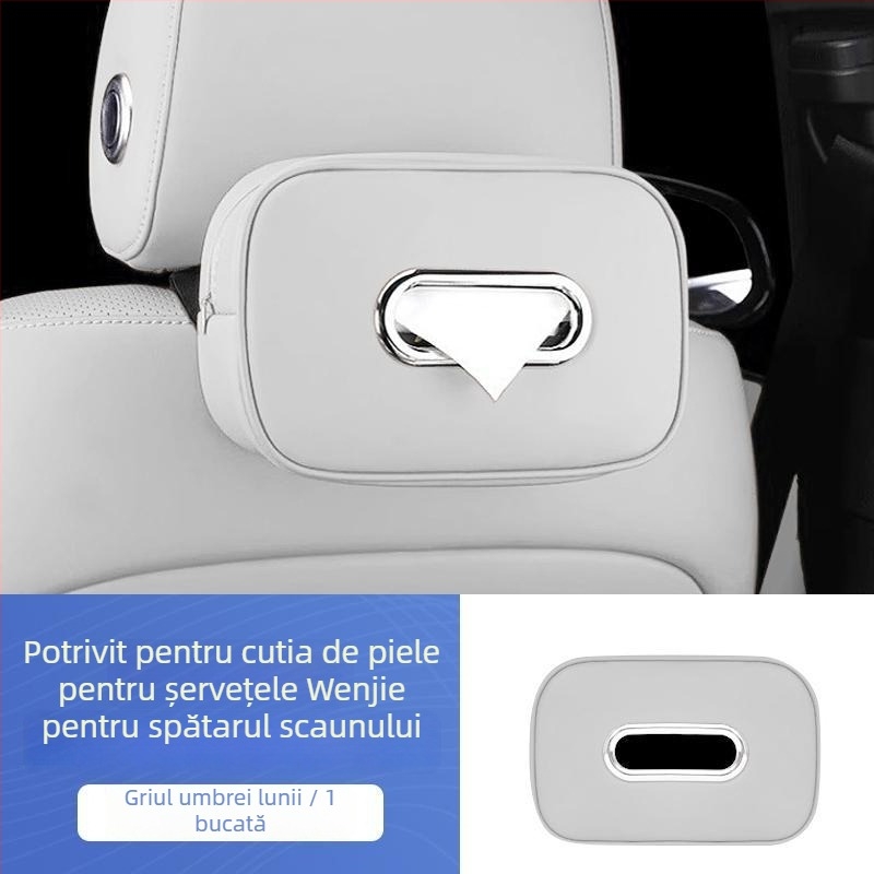 Suport pentru șervețele auto, pentru agățat de parasolar, cutie de hârtie, compatibil cu 26 modele M7 Wenjie M9/M8