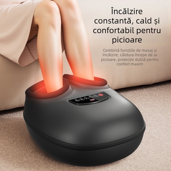 Masaj portabil pentru picioare cu vibrații, masaj cu role, airbag și încălzire