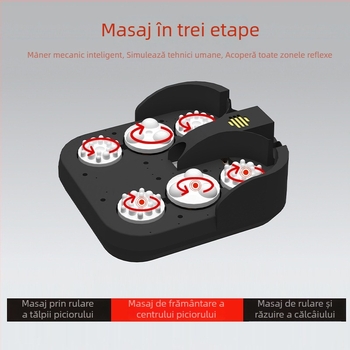 Masaj pentru picioare multifuncțional, cu acoperire completă și frământare cu aer