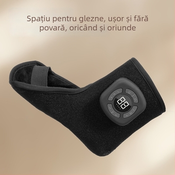 Masaj fără fir pentru talpă cu încălzire și vibrații, masaj multifuncțional pentru gleznă și talpă, cu camere de aer și compresie caldă