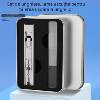 Set clește unghii din oțel inoxidabil, instrument pliabil de manichiură pentru uz casnic