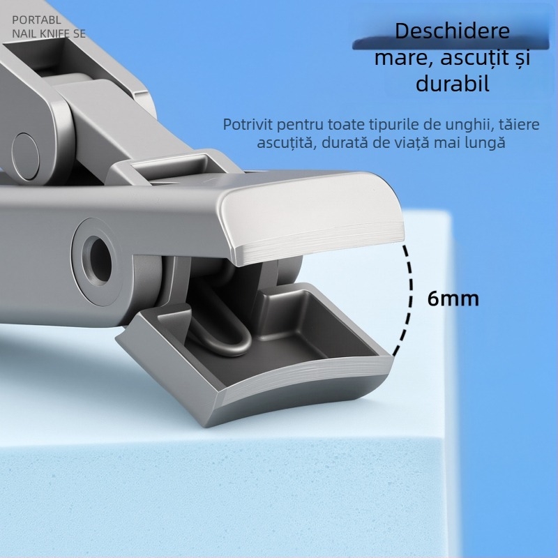 Set clește unghii din oțel inoxidabil, instrument pliabil de manichiură pentru uz casnic