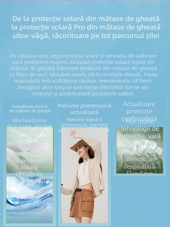Jachetă de protecție UV UPF50+ pentru vară, exterior, ușoară, cu glugă, unisex