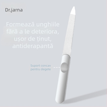 Tijiana pilă de unghii din oțel inoxidabil, dublă față, suprafață șlefuită mată, granulație grosieră și fină, 282