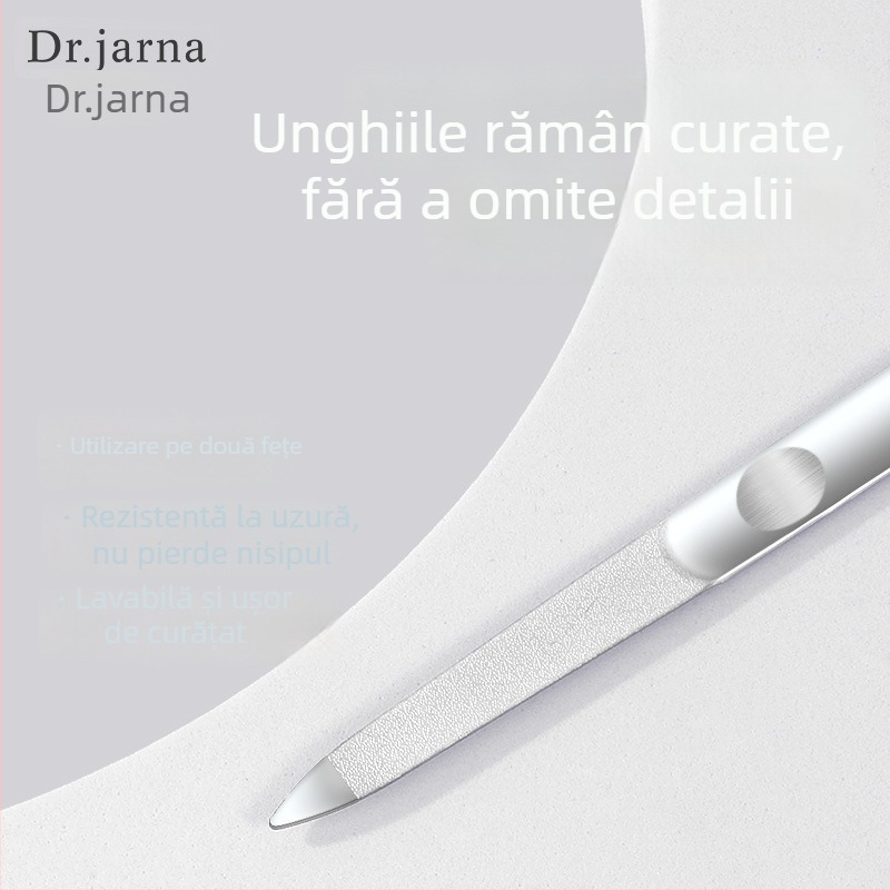 Tijiana pilă de unghii din oțel inoxidabil, dublă față, suprafață șlefuită mată, granulație grosieră și fină, 282