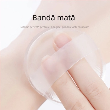 Puf transparent din silicon pentru BB cremă și fond de ten lichid – moale, confortabil, cu pernă de aer gelatinoasă, pentru aplicare umedă sau uscată