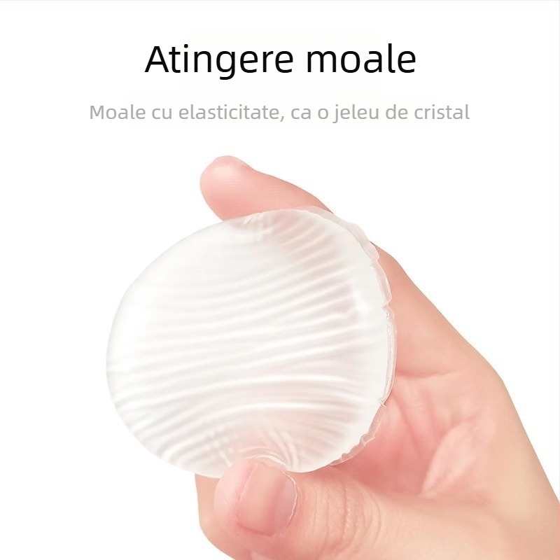 Puf transparent din silicon pentru BB cremă și fond de ten lichid – moale, confortabil, cu pernă de aer gelatinoasă, pentru aplicare umedă sau uscată