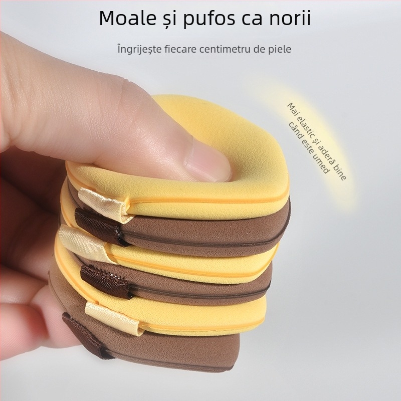 Marianne burete dublu față, moale, pentru fond de ten și fixare pudră