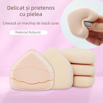 Burete de machiaj pentru fond de ten lichid, textură mousse de lapte, neabsorbant, set cu două bucăți