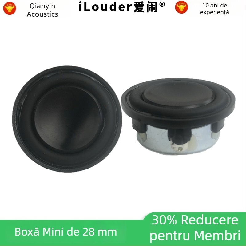Difuzor Bluetooth mic cu magnet NdFeB rotund de 28 mm și driver full-range de 1 inch