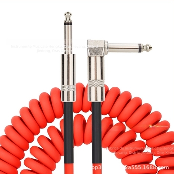 Cablu pentru chitară electrică 6.3/6.35/6.5 mm, mufă masculin‑masculin, nucleu din cupru, PVC
