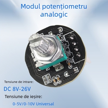 Modul de potențiometru digital rotativ cu intrare analogă DC 8-26V și ieșire 0-10V