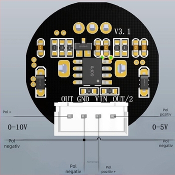 Modul de potențiometru digital rotativ cu intrare analogă DC 8-26V și ieșire 0-10V