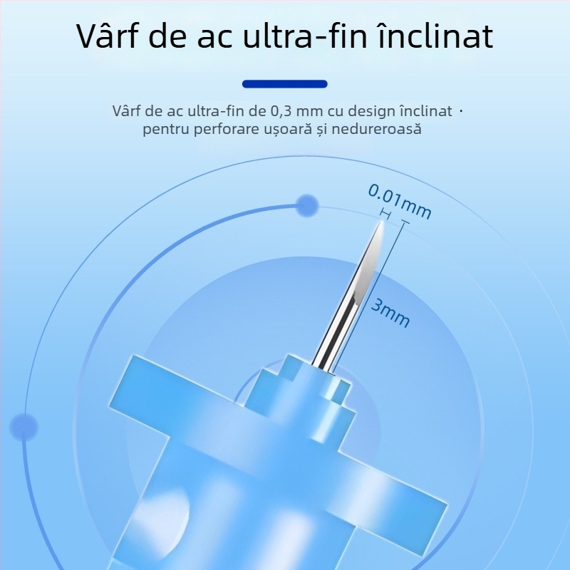 Instrument din oțel inoxidabil, de unică folosință, pentru extragerea comedoanelor, miliilor și coșurilor