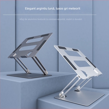 Metron Suport pliabil din aliaj de aluminiu pentru notebook și tabletă – suport de birou portabil