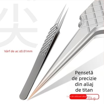 Set de clips pentru acnee din aliaj de titan, cu ac pentru acnee și clip pentru puncte negre din oțel inoxidabil – precizie înaltă