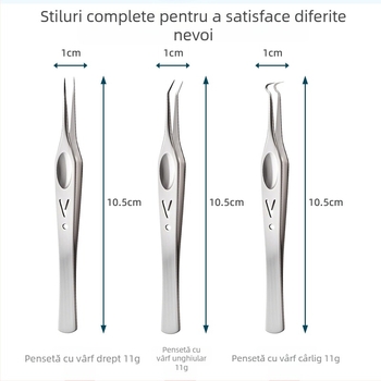 Set de unelte pentru acnee din oțel inoxidabil Zhongwei – clips pentru acnee, ace pentru acnee, ace pentru puncte negre, kit personalizat de înaltă precizie