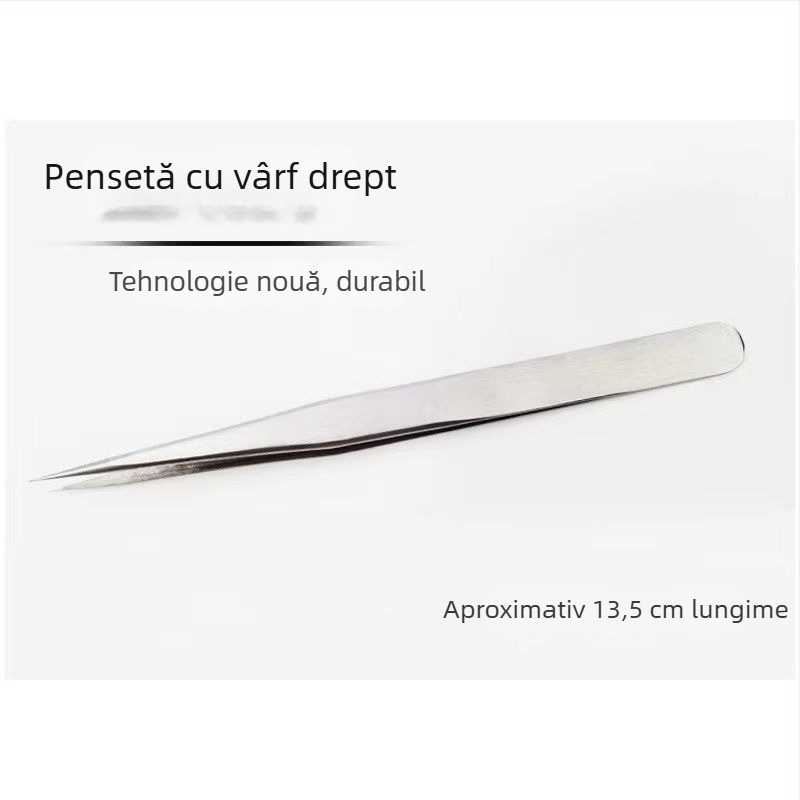 Pensete de înaltă precizie pentru grefarea genelor, pentru profesioniști în extensii de gene, din oțel inoxidabil, pentru aplicarea extensiilor de gene, clip floral