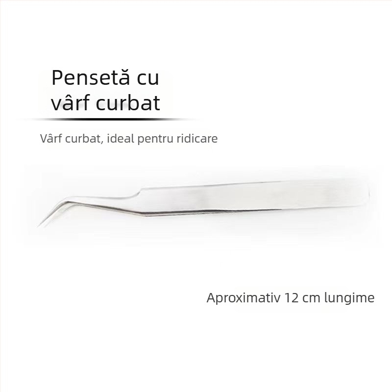 Pensete de înaltă precizie pentru grefarea genelor, pentru profesioniști în extensii de gene, din oțel inoxidabil, pentru aplicarea extensiilor de gene, clip floral