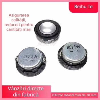 Difuzor circular ultra-subțire de 28 mm, cu gamă completă, 4 Ω / 3 W și 8 Ω / 3 W