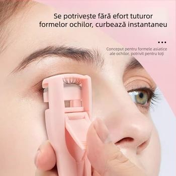 Ondulator pentru gene Fragrant Age, design cu floarea-soarelui, unghi larg, utilizare duală pentru curling natural, pentru începători