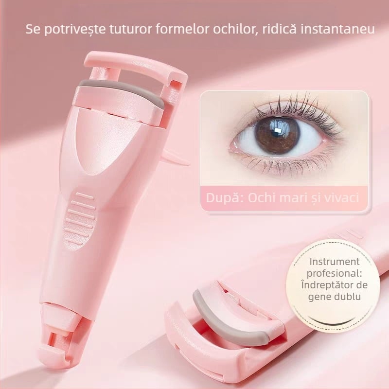 Ondulator pentru gene Fragrant Age, design cu floarea-soarelui, unghi larg, utilizare duală pentru curling natural, pentru începători