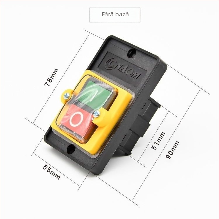 Buton de pornire impermeabil KA-5M/5H 380V/220V, universal pentru bormașină de bancă și mașină de tăiat