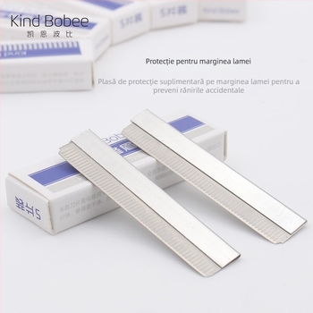 Set de 10 lame din oțel inoxidabil pentru modelarea sprâncenelor, instrument profesional de machiaj