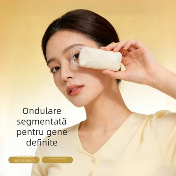 Ondulator electric pentru gene încălzit, portabil, cu baterie reîncărcabilă, curling de lungă durată