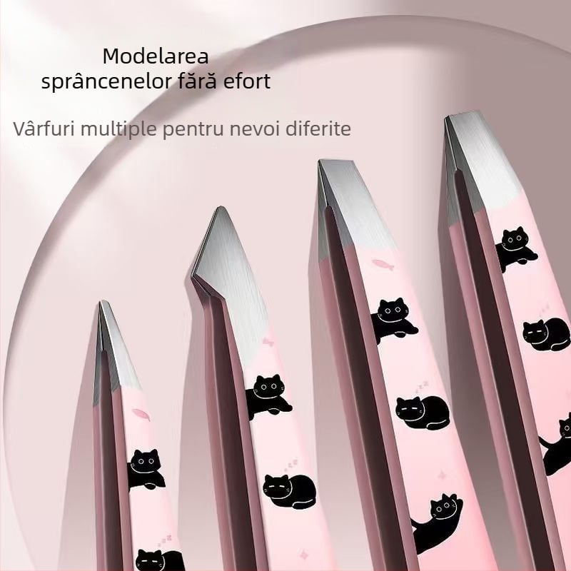 Pensetă pentru sprâncene, precizie înaltă, pentru modelarea sprâncenelor și îndepărtarea părului facial