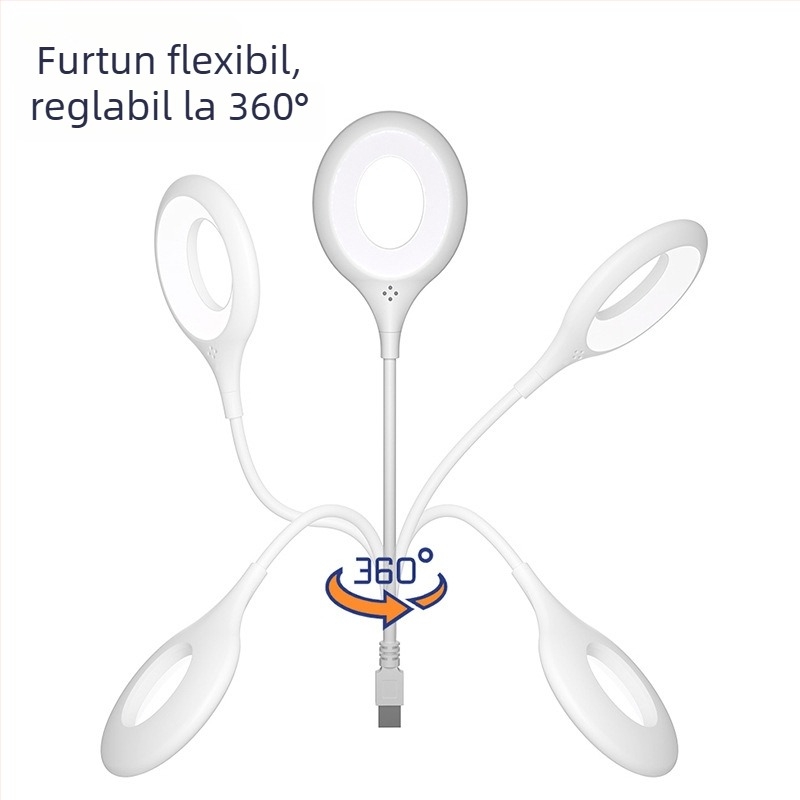 Lampă de noapte cu control vocal, portabilă pentru cămin, protecție pentru ochi, lampă inteligentă cu voce, mini lampă
