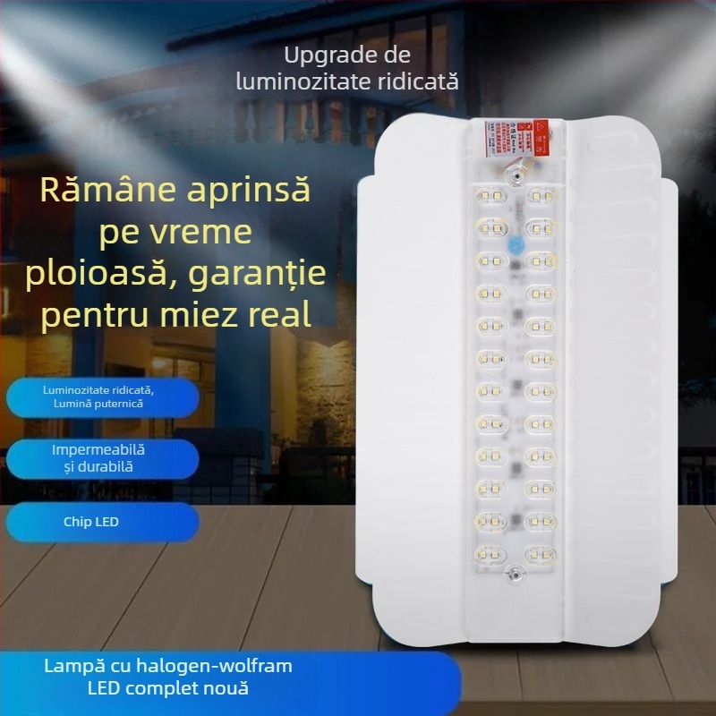 Lampă LED pentru exterior, proiector pentru șantier, iluminare puternică, IP65 impermeabil, 144 LED, 20000 lm
