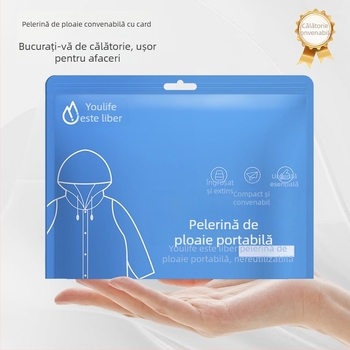 Poncho EVA portabil, reutilizabil, impermeabil, all-in-one, pentru drumeții în aer liber, călătorii și ciclism