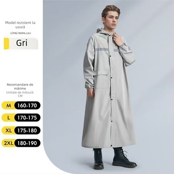 Palton de ploaie lung all-in-one pentru bărbați și femei, pentru drumeții în aer liber și ciclism